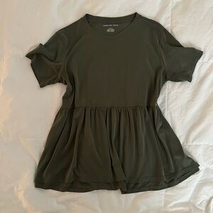 American Eagle Outfitters Olive Green Women's Top